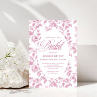 Elegante französische Toile-Rosen rosa Brautparty 