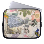 Elegante französische Vintage Mode-Collage Laptopschutzhülle (Vorderseite)