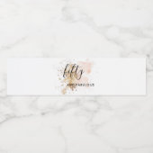 Elegante Frau 50. Geburtstag Wasserflaschenetikett (Einzelnes Label)