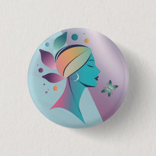 Elegante Frau Button