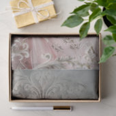 Elegante Frau Große Blume Französisch Chic Seidenpapier (Geschenk)