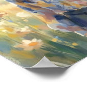 Elegante Frau im Stil des Impressionismus Poster (Ecke)