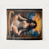 Elegante Frau in meditativer Harmonie von Xzendor7 Wandteppich (Vorderseite (Horizontal))