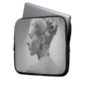 Elegante Frau Laptopschutzhülle (Vorderseite Links)