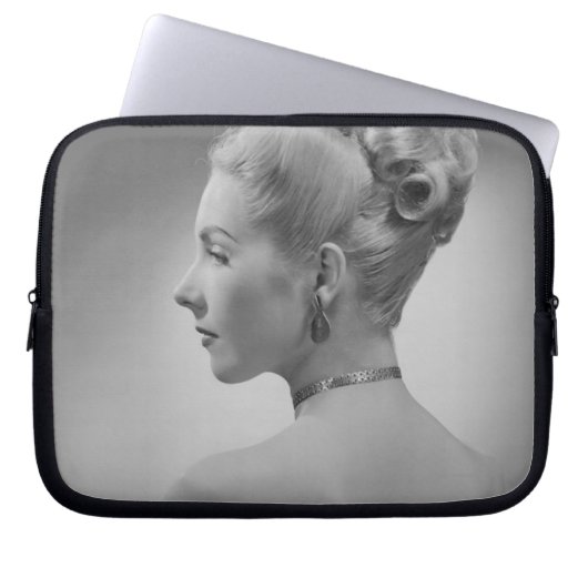 Elegante Frau Laptopschutzhülle (Vorderseite)