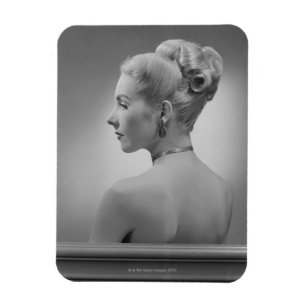 Elegante Frau Magnet