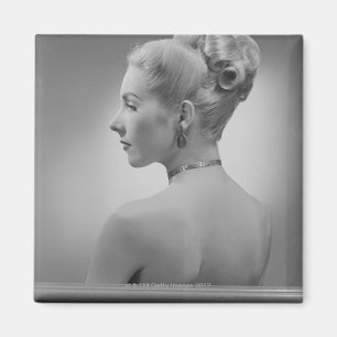 Elegante Frau Magnet