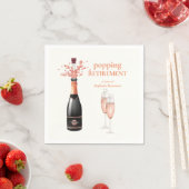 Elegante Frau mit Champagner-Ruheständler-Pop Serviette (Beispiel)