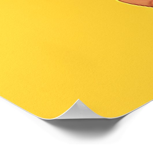 Elegante Frau mit Daffodien Poster (Ecke)