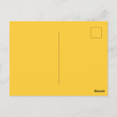 Elegante Frau mit Daffodien Postkarte (Rückseite)