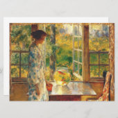 Elegante Frau mit Goldfish Bowl (Childe Hassam) (Vorne/Hinten)