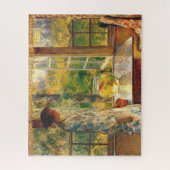 Elegante Frau mit Goldfish Bowl (Childe Hassam) Puzzle (Vertikal)