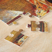 Elegante Frau mit Goldfish Bowl (Childe Hassam) Puzzle (Seite)