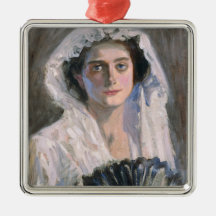 Elegante Frau mit schwarzem Fan (Fujishima Takeji)