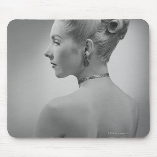 Elegante Frau Mousepad (Vorne)