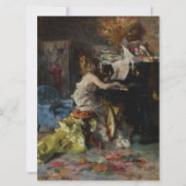 Elegante Frau Pianistin (Giovanni Boldini) Karte (Vorderseite)