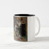 Elegante Frau Pianistin (Giovanni Boldini) Zweifarbige Tasse (VorderseiteRechts)
