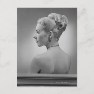 Elegante Frau Postkarte