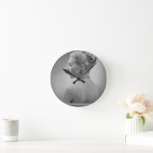 Elegante Frau Runde Wanduhr (Zuhause)