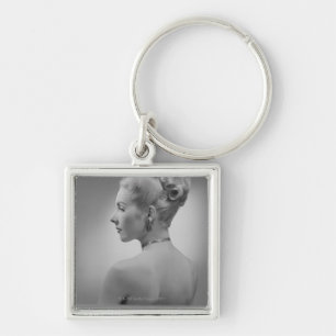 Elegante Frau Schlüsselanhänger