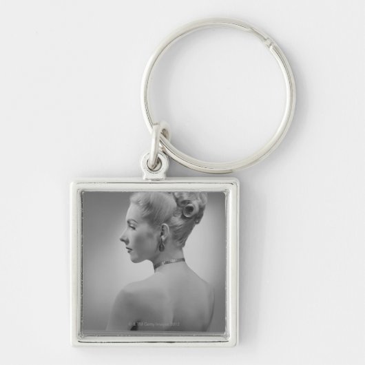 Elegante Frau Schlüsselanhänger (Vorne)