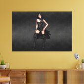 Elegante Frauen 1 Version 1 Canvas Print Picture Leinwanddruck (Insitu (Wohnzimmer))
