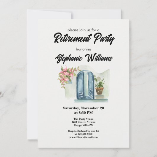 Elegante Frauen aufgrund der Spannungen Einladung (Rückseite)