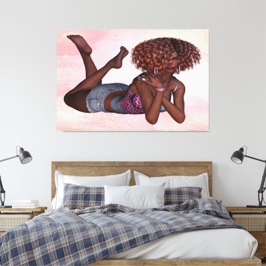 Elegante Frauen Canvas Print Picture 11 Leinwanddruck (Insitu (Schlafzimmer))