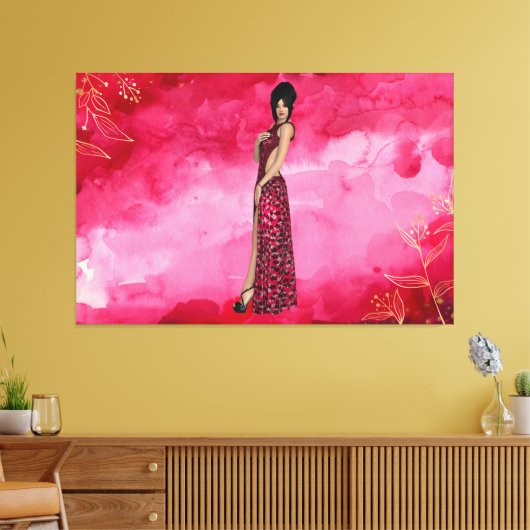 Elegante Frauen Canvas Print Picture 14 Leinwanddruck (Insitu (Wohnzimmer))