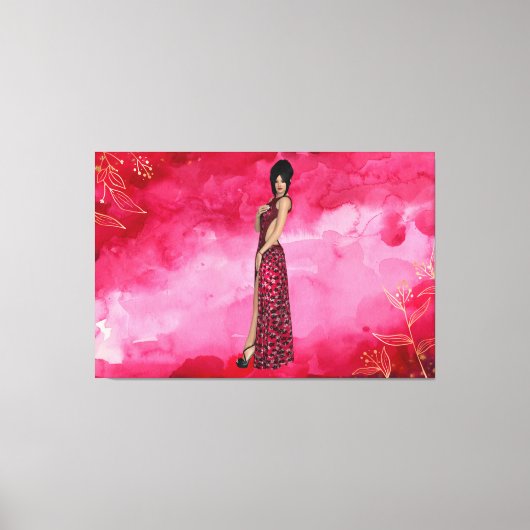 Elegante Frauen Canvas Print Picture 14 Leinwanddruck (Vorderseite)