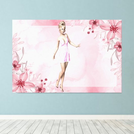 Elegante Frauen Canvas Print Picture 15 Leinwanddruck (Insitu (Holzboden))