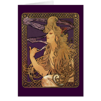 Elegante Frauen-Grafik Alphonse Mucha