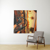 Elegante Frauen in klassischen Autos Wandteppich (Beispiel (Horizontal))