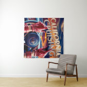 Elegante Frauen in klassischen Autos Wandteppich (Beispiel (Horizontal))