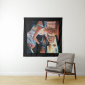 Elegante Frauen in klassischen Autos Wandteppich (Beispiel (Horizontal))