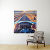 Elegante Frauen in klassischen Autos Wandteppich (Beispiel)