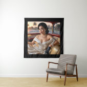 Elegante Frauen in klassischen Autos Wandteppich (Beispiel)