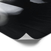 Elegante Frauen in Schwarz-Weiß-Poster Poster (Ecke)