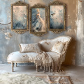 Elegante Frauen Kunst, Dichtung und Musik Seidenpapier