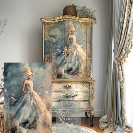 Elegante Frauen Kunst, Dichtung und Musik Seidenpapier