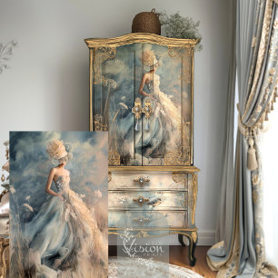 Elegante Frauen Kunst, Dichtung und Musik Seidenpapier