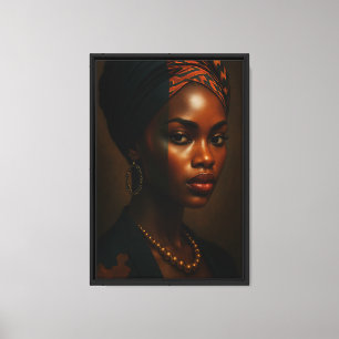 Elegante Frauen Leinwand Portrait