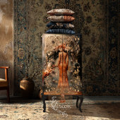 Elegante Frauen, Schüssel und Blumenstrauß, Portra Seidenpapier