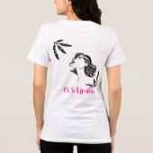 Elegante Frauen sehen nach oben Tri-Blend Shirt (Rückseite)