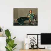 Elegante Frauen Vintage Kunst Poster (Heimbüro)