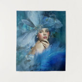 Elegante Frauen Wandteppich (Vorderseite)