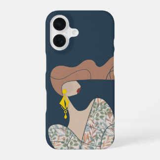 Elegante Frauenmodeillustration Moderne Kunst iPhone 16 Hülle