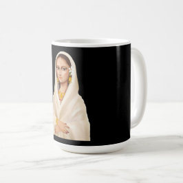 Elegante Frauenporträt | Kulturkunstillustration Kaffeetasse