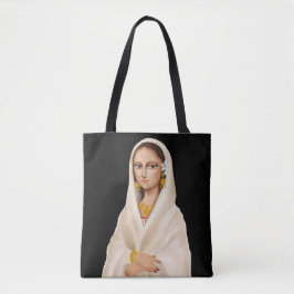 Elegante Frauenporträt | Kulturkunstillustration Tasche
