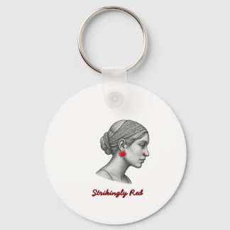 Elegante Frauenporträt Schlüsselanhänger